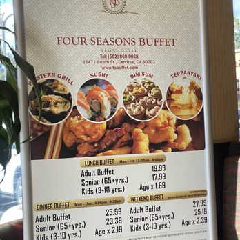 Four Seasons Buffet - Price - Buffets Near Me - Cerritos, California Four Seasons Buffet - Price - Buffets Near Me - Cerritos, California