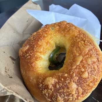 Bagels Galore - Cheese Jalapeño bagel - Bagels Near Me - Rancho Palos Verdes, California Bagels Galore - Cheese Jalapeño bagel - Bagels Near Me - Rancho Palos Verdes, California