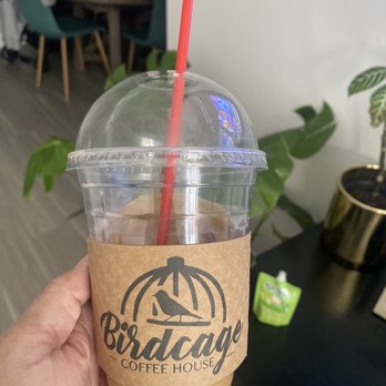 Birdcage Coffee House - Iced Vanilla Latte - Coffee & Tea Near Me - Long Beach, California Birdcage Coffee House - Iced Vanilla Latte - Coffee & Tea Near Me - Long Beach, California
