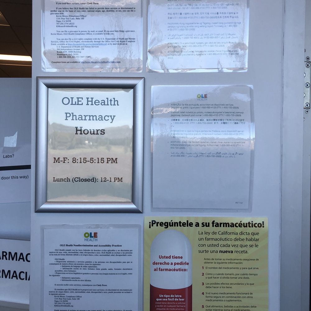 CommuniCare+OLE - Pharmacy information - Medical Centers Near Me - Napa, California CommuniCare+OLE - Pharmacy information - Medical Centers Near Me - Napa, California