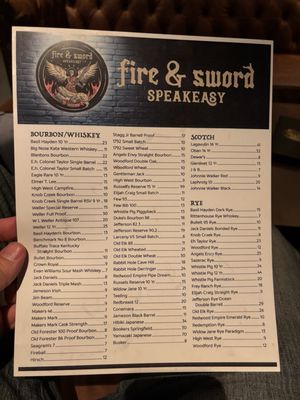 Menu photo 7 Fire & Sword Prescott, AZ