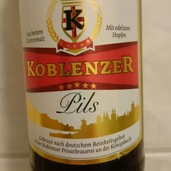 Koblenzer Brauerei - Koblenzer Pils. Bier ist persönliche Geschmackssache, ich mag es herber, aber das Koblenzer ist trotzdem gut!