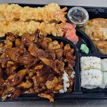 Teriyaki Sushi Grill - Chicken teriyaki Bento Deluxe. - Sushi Bars Near Me - Round Lake Beach, Illinois Teriyaki Sushi Grill - Chicken teriyaki Bento Deluxe. - Sushi Bars Near Me - Round Lake Beach, Illinois