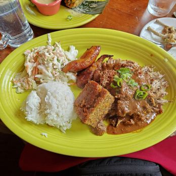 Hula's Island Grill - Jawaiian Jerk Pork - sauce tastes kinda like a weird mix, overall decent - Asian Fusion Near Me - Monterey, California Hula's Island Grill - Jawaiian Jerk Pork - sauce tastes kinda like a weird mix, overall decent - Asian Fusion Near Me - Monterey, California