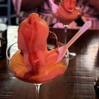 Taqueria Xochi - Navy Yard - Margarita soft serve (swirl with chamoy) - Mexican Near Me - Washington, DC, District of Columbia