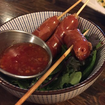 TapAsia Asian Tapas - Sausage skewers - Japanese Near Me - Albany, New York TapAsia Asian Tapas - Sausage skewers - Japanese Near Me - Albany, New York