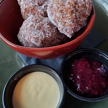 Herbe Sainte - Doughnuts with yum sauces - Cajun/Creole Near Me - Omaha, Nebraska Herbe Sainte - Doughnuts with yum sauces - Cajun/Creole Near Me - Omaha, Nebraska