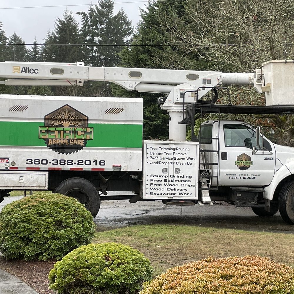 Petrich Arbor Care - Company Truck - Tree Services Near Me - Centralia, Washington Petrich Arbor Care - Company Truck - Tree Services Near Me - Centralia, Washington