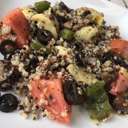 Eat the 80 - Quinoa Paella from our Vegan menu!