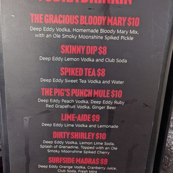 Gracious Pig Smokehouse - Menu - Barbeque Near Me - Surfside Beach, South Carolina