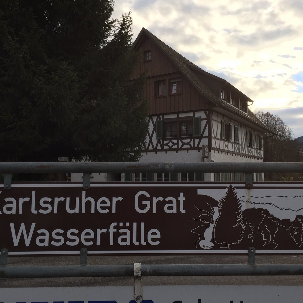 Restaurant Sternen - The waterfall is just up the street from the hotel. - German Near Me - Ottenhöfen, BW Restaurant Sternen - The waterfall is just up the street from the hotel. - German Near Me - Ottenhöfen, BW