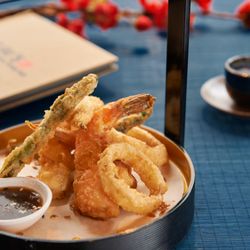De Hu's - Tempura mix met black tijger gamba's
