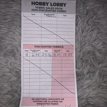 Hobby Lobby - 4 Yards of felt fabric = $19.57 - Home Decor Near Me - Tracy, California