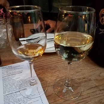 Roberta's - Taste of Orange, glass of Reisling - Pizza Near Me - Brooklyn, New York