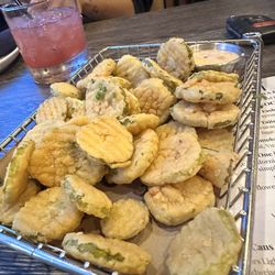 Delicious fried pickles