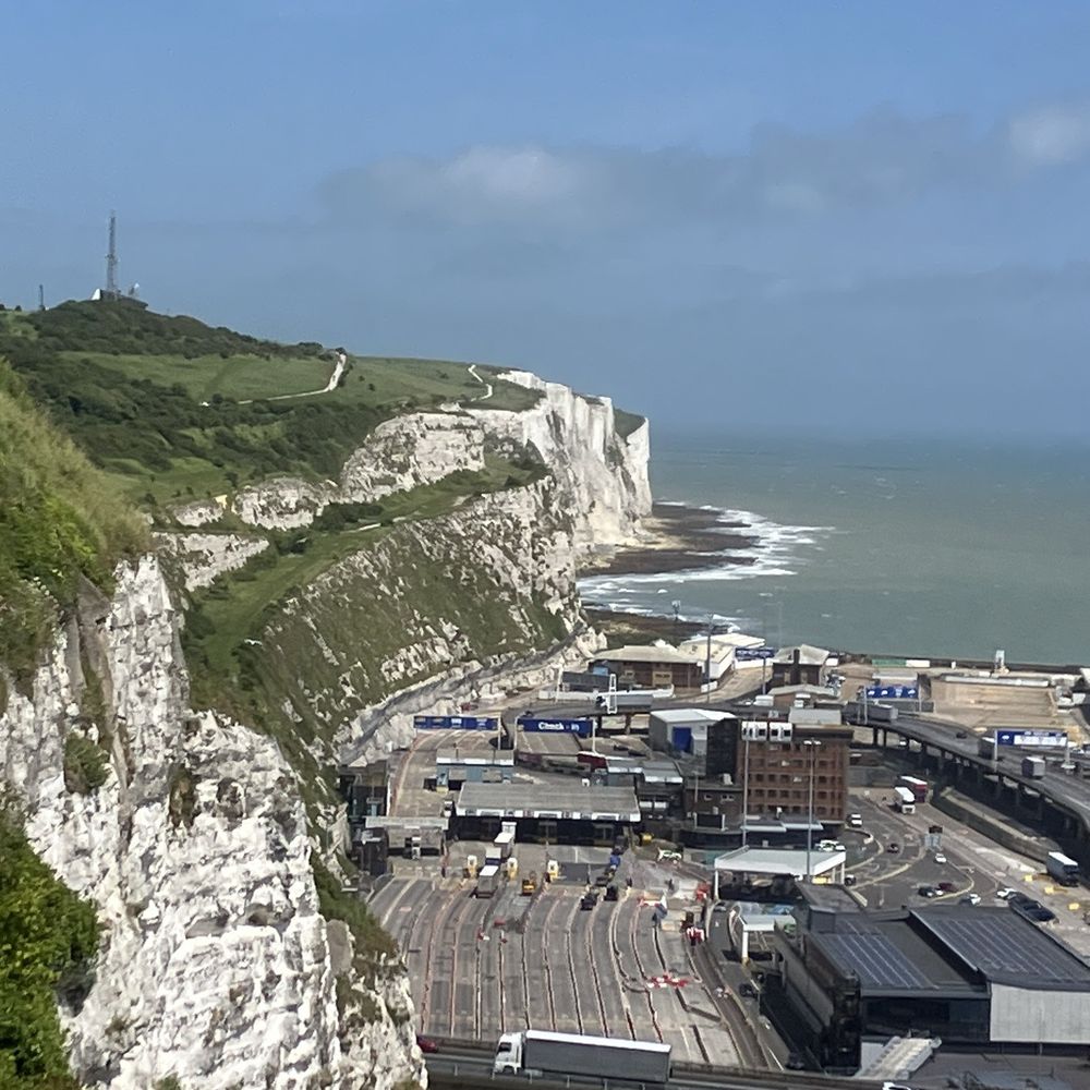 Dover Castle - A view of the white cliffs from atop the castle - Castles Near Me - Dover, KEN