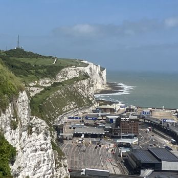 Dover Castle - A view of the white cliffs from atop the castle - Castles Near Me - Dover, KEN