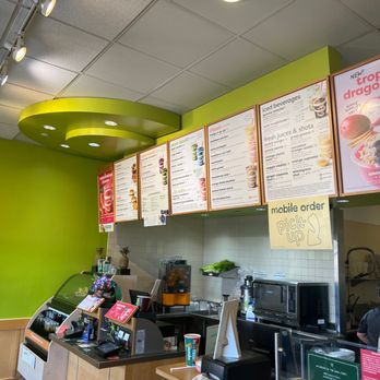 Jamba - menus on the wall of a fast food restaurant - Juice Bars & Smoothies Near Me - Poway, California