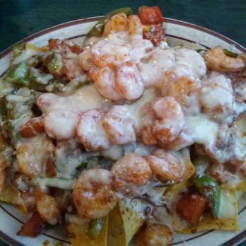 El Tucan - Shrimp Nachos Half-Order! Very good food! If you leave here hungry it's your own fault b/c this place has huuuge portions! - Mexican Near Me - DeQuincy, Louisiana