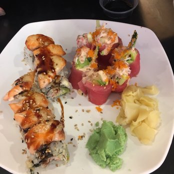 ROLL roll Roll - The combination of raw sushi and baked salmon... - Sushi Bars Near Me - Los Angeles, California