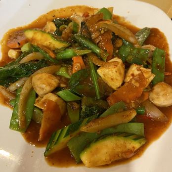Thai Lanna Restaurant - E8. Pad Prig Khing with soft tofu. This is a favorite - Thai Near Me - Franklin Township, New Jersey Thai Lanna Restaurant - E8. Pad Prig Khing with soft tofu. This is a favorite - Thai Near Me - Franklin Township, New Jersey