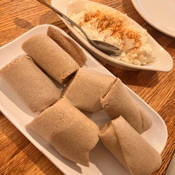 Mesobrestaurant.Com - farmers cheese with injera - Ethiopian Near Me - Montclair, New Jersey