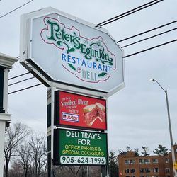Peter's On Eglinton - Peter's on Eglinton - roadside signage