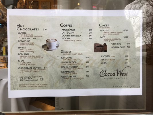 Menu photo 2 Cocoa West Chocolatier Bowen Island, BC Menu photo 2 Cocoa West Chocolatier Bowen Island, BC