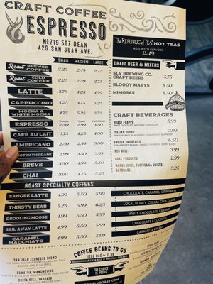 Menu photo 2 Roast Cafe Alamosa, CO