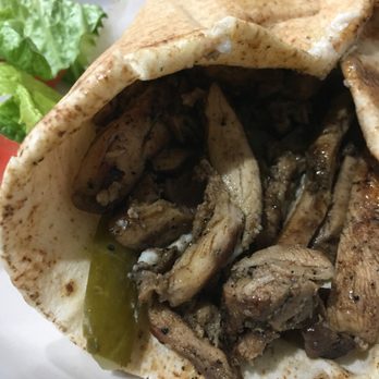 Caspian Mediterranean Grill - Twice marinated, grilled AND stir fried all dark meat chicken schawarma, very complex flavors. Recommend! - Mediterranean Near Me - Ypsilanti, Michigan