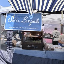 Front of tent