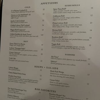 Hyde Park Prime Steakhouse - Menu - Steakhouses Near Me - Indianapolis, Indiana