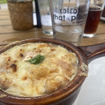 That Place In Ogunquit - French Onion Soup - New American Near Me - Ogunquit, Maine