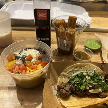 Taco Bamba - carne asada taco, churros, rice and bean, Horchata - Tacos Near Me - Rockville, Maryland Taco Bamba - carne asada taco, churros, rice and bean, Horchata - Tacos Near Me - Rockville, Maryland