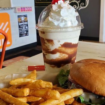 Oh My Grill - Classico burger, fries and cinnamon toasted crunch shake - Halal Near Me - Cedar Falls, Iowa Oh My Grill - Classico burger, fries and cinnamon toasted crunch shake - Halal Near Me - Cedar Falls, Iowa
