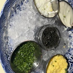 CAVIAR WITH W. SEASONED CHIPS & FRENCH ONION DIP