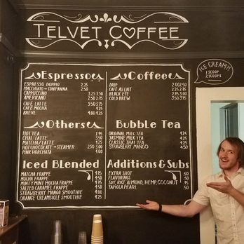 Telvet Coffee - The menu. So cute! - Coffee & Tea Near Me - Forest Grove, Oregon Telvet Coffee - The menu. So cute! - Coffee & Tea Near Me - Forest Grove, Oregon
