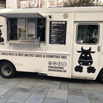 Smoking Kow BBQ - a white food truck - Food Trucks Near Me Smoking Kow BBQ - a white food truck - Food Trucks Near Me