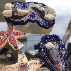 Artist Cove Gallery - Bead embroidery sealife