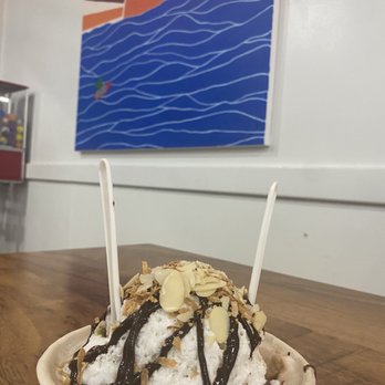 Wailua Shave Ice - Almond Joy flavored shaved ice - Shaved Ice Near Me - Kapaa, Hawaii