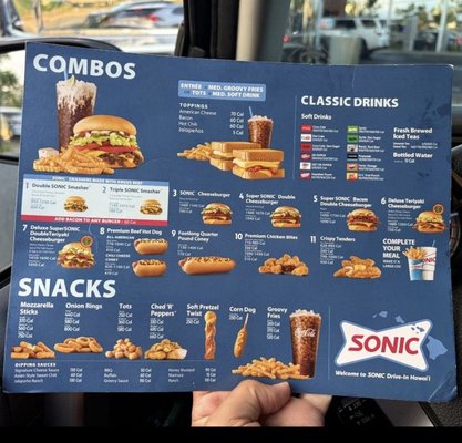 Menu photo 1 Sonic Kapolei, HI Menu photo 1 Sonic Kapolei, HI