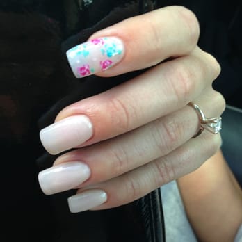 Mod Nails - Hand painted "watercolor" roses on accent nail. Acrylic with gel polish. Done by Kim. - Nail Salons Near Me - Las Vegas, Nevada Mod Nails - Hand painted "watercolor" roses on accent nail. Acrylic with gel polish. Done by Kim. - Nail Salons Near Me - Las Vegas, Nevada