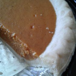 ALDI - Pumpkin pie: crust isn't baked enough :-(
