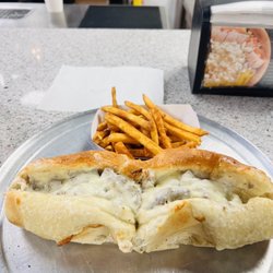 Green Mountain Pizza - Cheesesteak and Tiramisu!