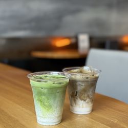 Timbertrain Coffee Roasters - Gastown - Matcha Latte, Hojicha Latte