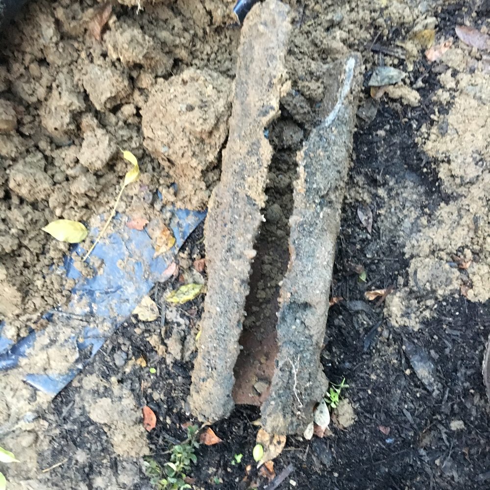 Allied Waterproofing & Drainage - Part of our broken line they removed - Waterproofing Near Me