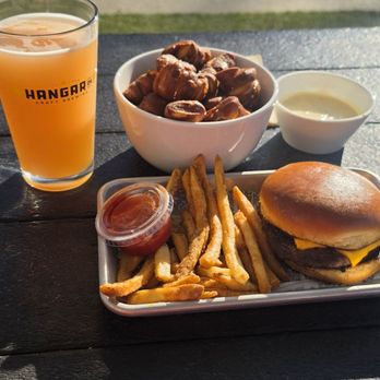 Hangar 24 Craft Brewing - Kids burger and pretzel bites - Venues & Event Spaces Near Me - Irvine, California Hangar 24 Craft Brewing - Kids burger and pretzel bites - Venues & Event Spaces Near Me - Irvine, California