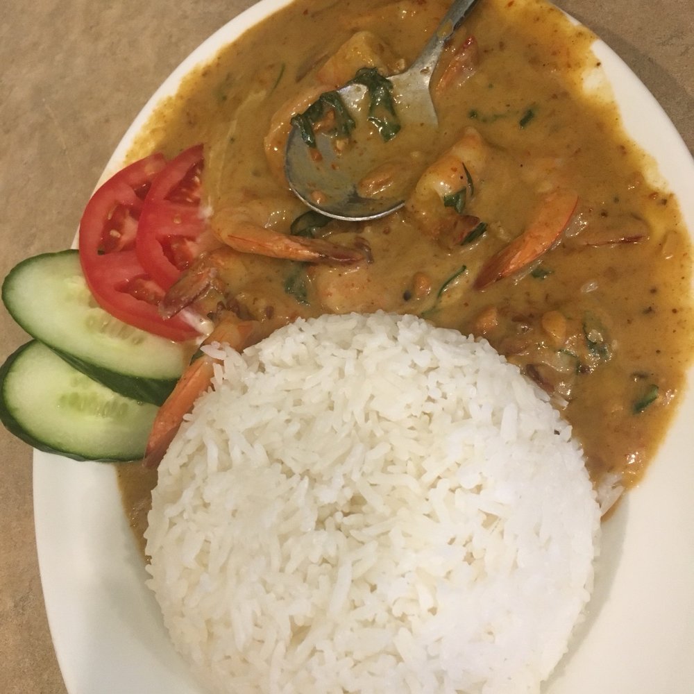 Cambodiana Restaurant - a plate of food with rice and vegetables - Cambodian Near Me - Kingston, Ontario
