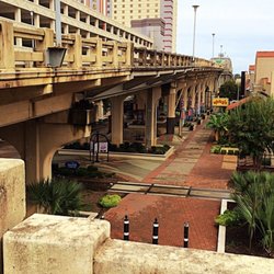 Red River District - View of the district from the bridge.