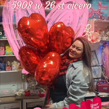 Dollar Tree - Heart helio balloons - Discount Store Near Me - Berwyn, Illinois